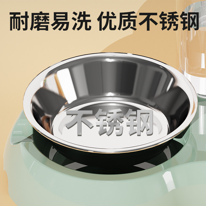 狗碗狗盆猫碗双碗自动饮水一体狗狗食盆水碗宠物饭盆猫咪用品大全,淘宝优惠券,粉丝福利购,淘宝优惠卷
