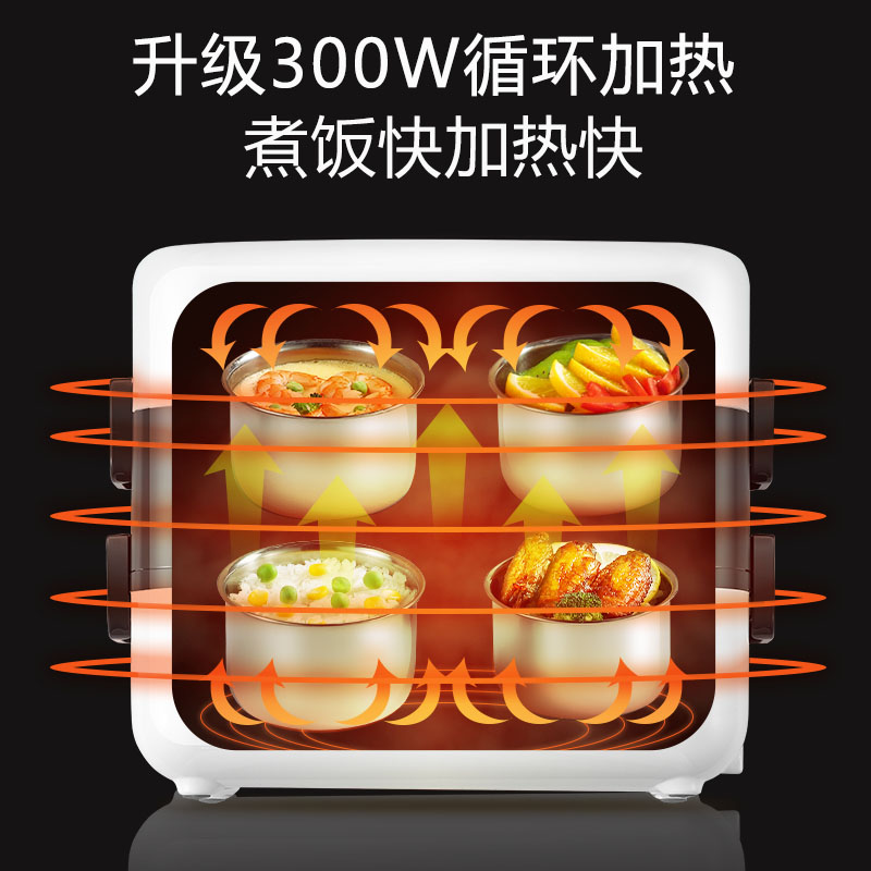 电热饭盒可插电加热上班族学生带饭便当盒热饭菜神器保温陶瓷内胆 - 图2