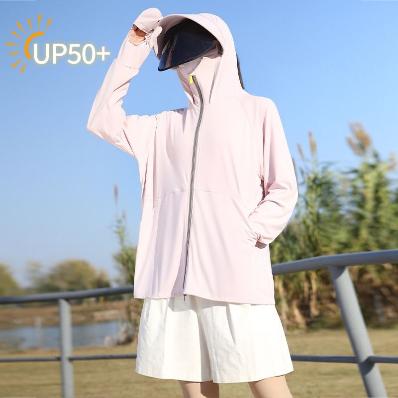 蕉下同款新款防晒衣女夏季防紫外线upf50冰丝大码防晒服骑薄款 - 图2