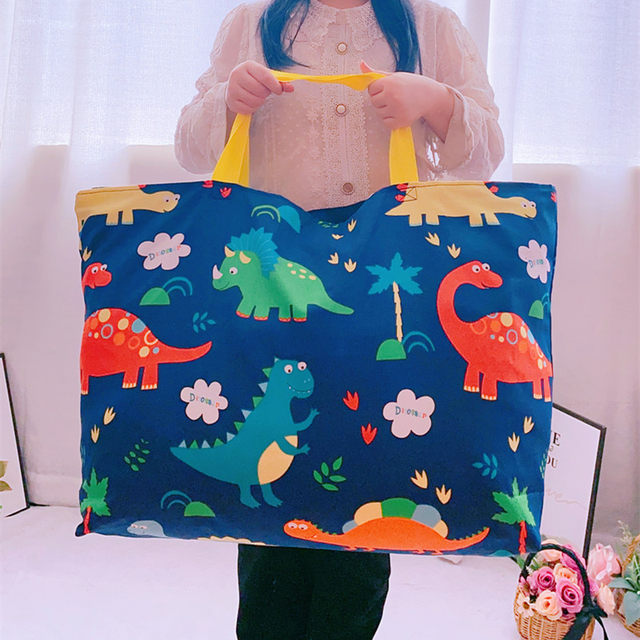 Kindergarten children's quilt canvas storage bag