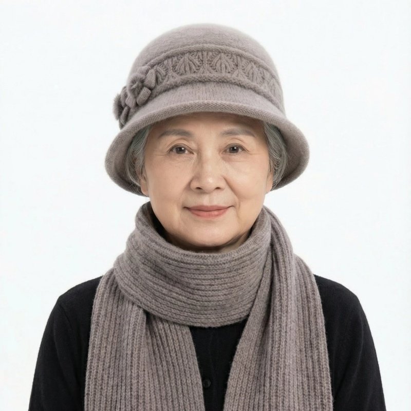 中老年加厚保暖帽子女秋冬兔毛针织盆帽冬季老人妈妈帽老太太帽子,淘宝优惠券,粉丝福利购,淘宝优惠卷