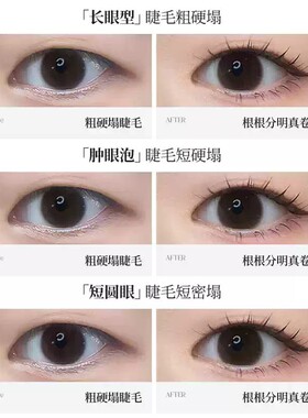 荔树太阳花广角睫毛夹自然卷翘持久定型肿泡眼化妆师专用无边框