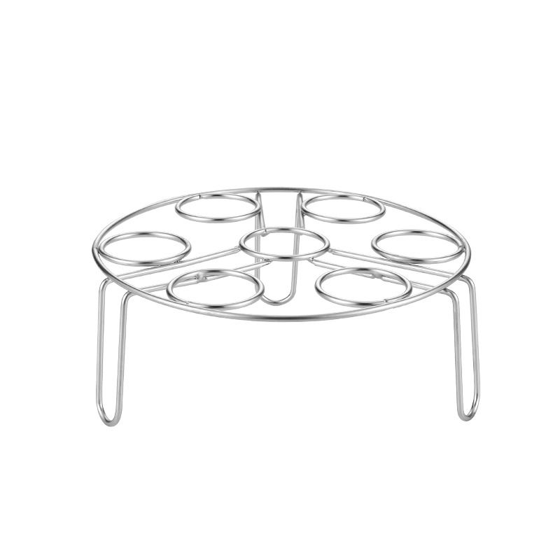 不锈钢蒸架家用电饭煲高压锅小架子蒸蛋器蒸饭高脚不绣钢矮脚圆形 - 图3