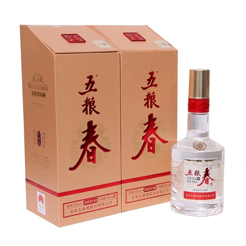 五粮春二代 浓香型白酒45度500mL 节假日自饮 送礼宴请