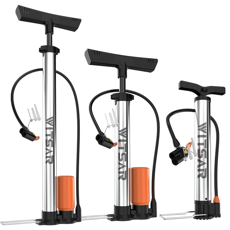 打气筒自行车电动电瓶车汽车不锈钢便携气管子家用高压泵球类通用-图3