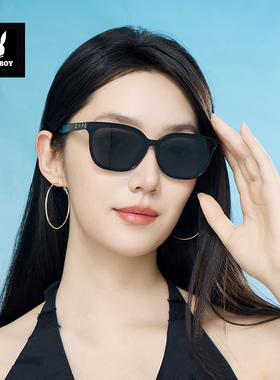 花花公子墨镜女2025新款高级感防紫外线男款方圆脸太阳眼镜显脸小