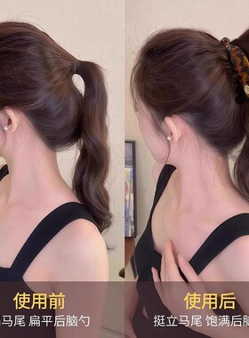无痕后脑勺发夹马尾抓夹小豌豆香蕉夹竖夹女颅顶显脸固定不塌防滑