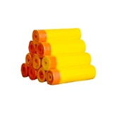 Автоматический большой черный пластиковый портативный мусорный мешок для домашнего использования, увеличенная толщина, на шнурках