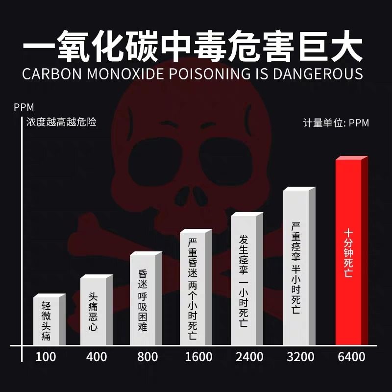 一氧化碳报警器煤烟煤气天然气co煤炉检测仪家用燃气泄漏探测电池 - 图0