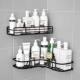 Bathroom punch-free storage shelves