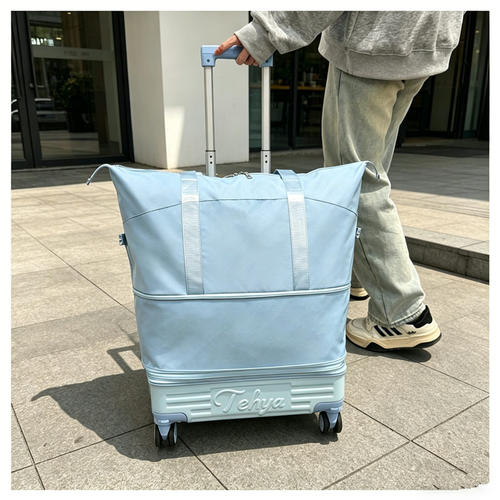 行李袋旅行包新款万向轮拉杆大容量可折叠背拉箱带轮子旅游可拆卸 - 图2