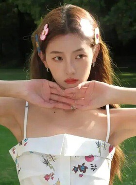 多巴胺发夹发卡糖果花边彩色女2026新款甜美可爱前额刘海侧边夹子