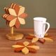 Creative windmill insulation pad dining table ornaments for household high temperature resistant anti-scalding cup pads for pot pads decorate good things kitchen tabletop