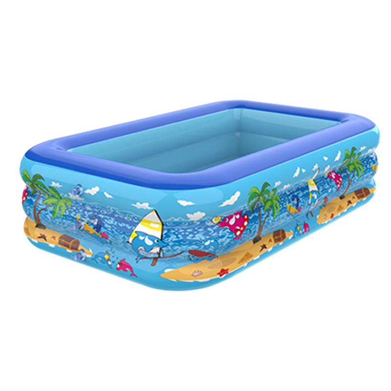 充气泳池婴儿宝宝儿童室内游泳池家用大型可折叠户外戏水池方形 - 图3