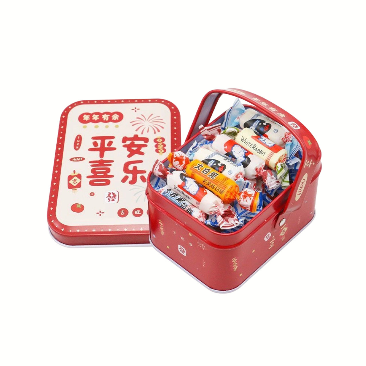 大白兔平安喜乐小铁盒子装114g*1盒多规格,淘宝优惠券,粉丝福利购,淘宝优惠卷