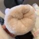 Beige cute bear ski gloves for women in winter Korean style warm and velvet thickened outdoor windproof and cold-proof cycling trend