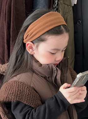 韩系紫色2026新款宽边发箍儿童碎发不勒头女孩发饰女童头饰头箍女