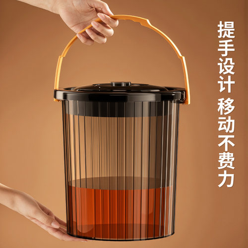 茶水桶茶渣桶茶叶垃圾分离过滤排水桶茶台废水桶家用功夫茶具配件 - 图2