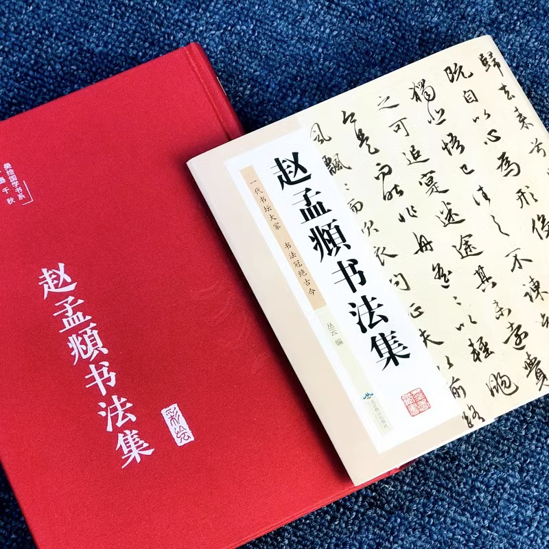 精装赵孟頫书法集行书楷书小楷字帖经典彩绘版赵孟俯临摹硬笔毛笔手写书法鉴赏国学书籍字体正版临摹范本法鉴赏技法源流教程书籍