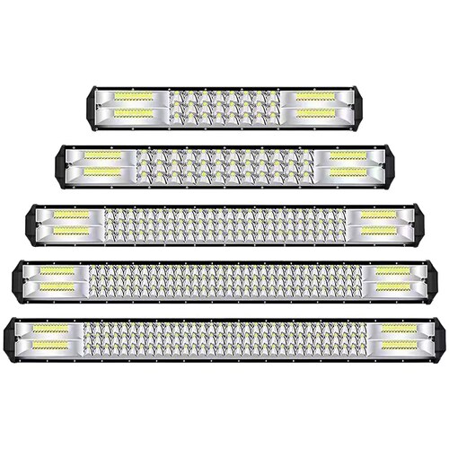 车灯超亮led大灯强光12v24伏长条射灯货车汽车中网挖机铲车顶杠灯 - 图3