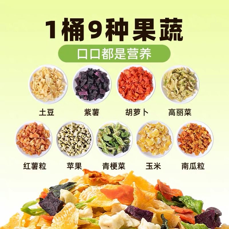 营养成犬500g幼犬宠物通用蔬菜混合小型犬磨牙维生素伴粮饭果蔬,淘宝优惠券,粉丝福利购,淘宝优惠卷