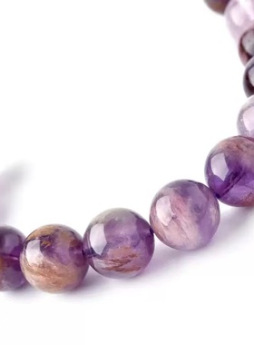 紫色幽灵水晶转运珠子散珠手串