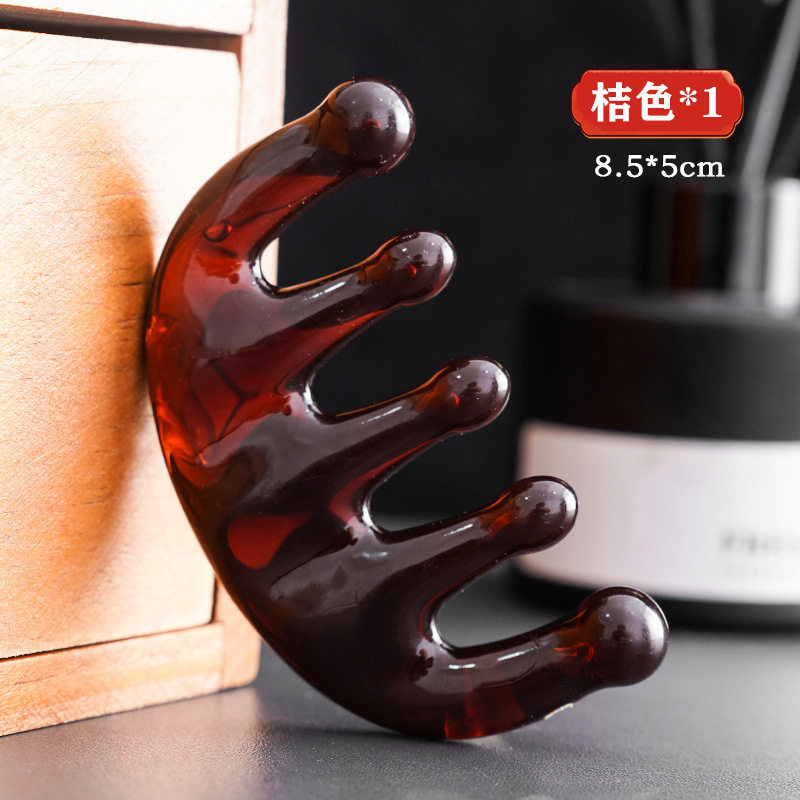 头皮按摩梳头部经络疏通梳气垫梳子气囊五爪梳子女士养发五指刮痧