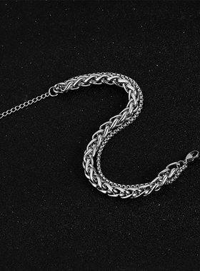 双层手链男潮ins轻奢小众简约