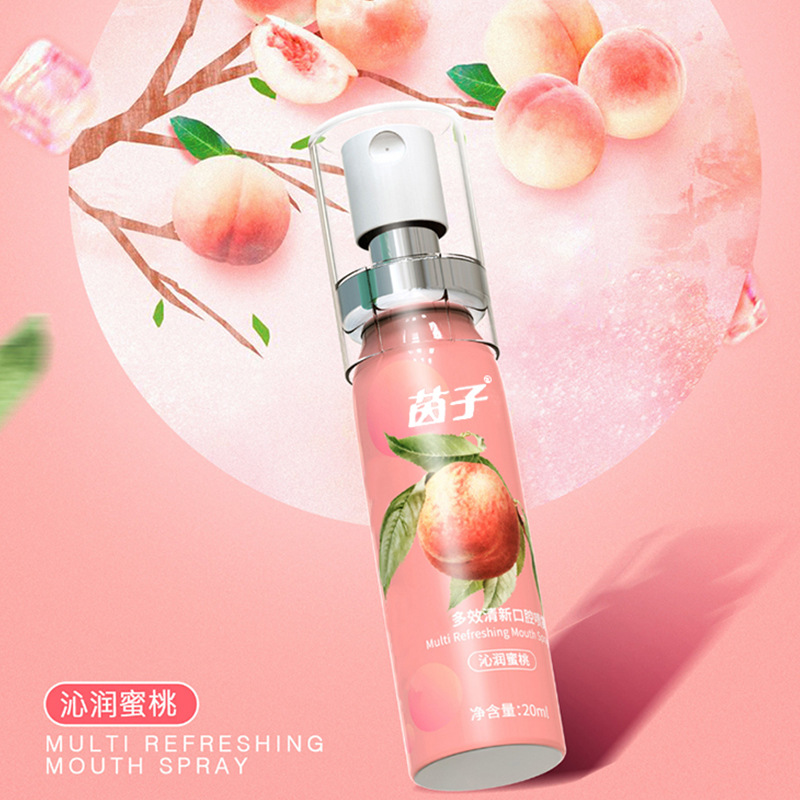 水蜜桃口喷口气去口臭除口臭清新剂 天天特卖工厂店口腔清新剂