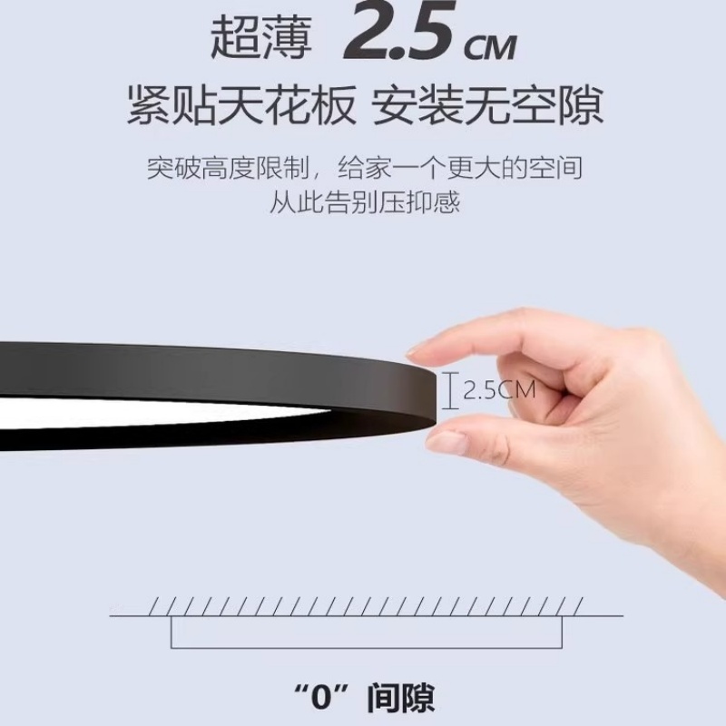 阳台灯led吸顶灯现代简约卧室灯超薄主卧厨房2025新款三防主灯具 - 图0