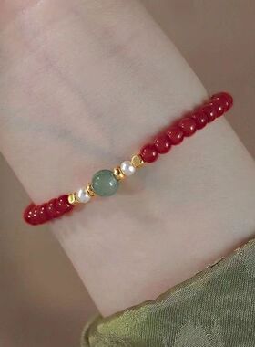 超仙气珍珠手链女夏轻奢精致转运闺蜜手串ins中式气质情侣礼物