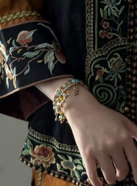 羲和|新中式民族风古风超仙气氛围感精致流苏灵动开口手镯手饰女