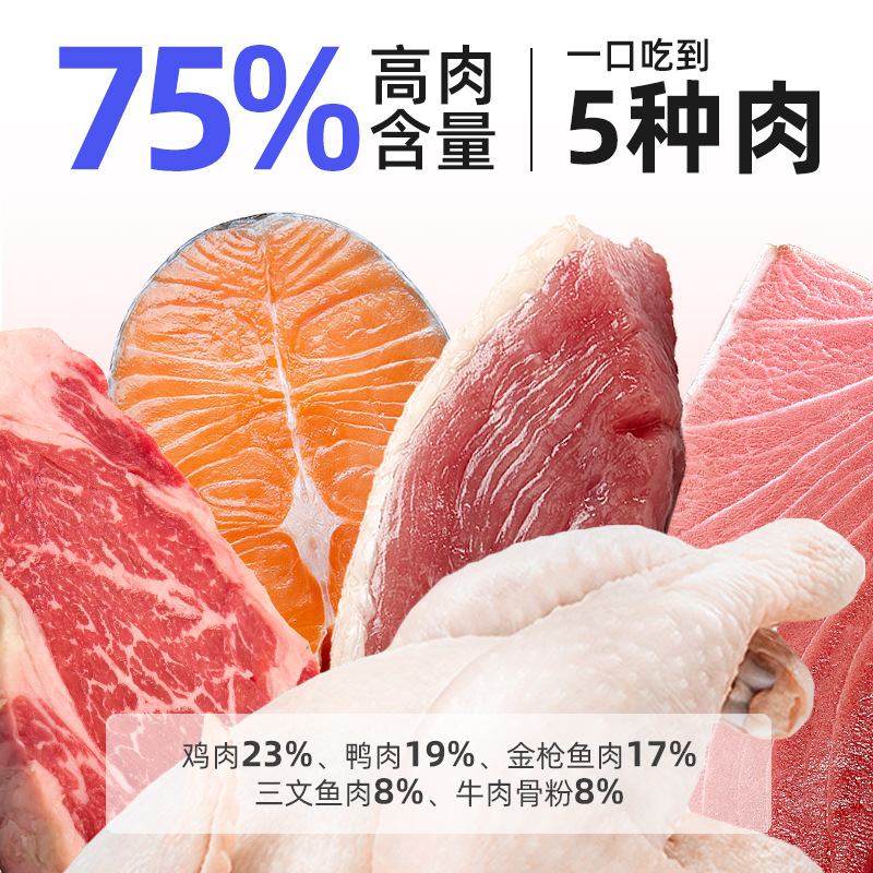 全价无谷鲜肉猫粮10kg猫粮成幼猫添益生菌增肥发腮亮毛布偶猫食5 - 图1