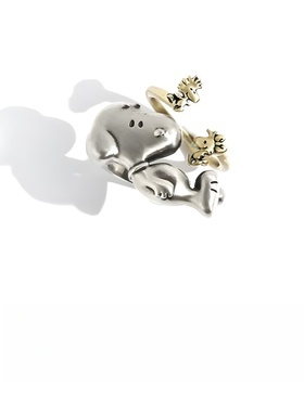 史努比&小鳥 戒指可爱百搭简约卡通高颜值小众个性设计指环