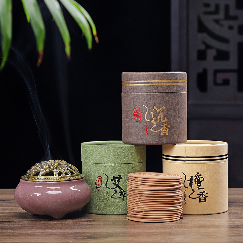 驱蚊香艾草家用大香炉室内持久檀香 天天特卖工厂店香熏香料