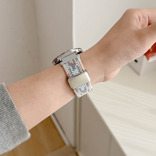 适用华为gt5手表表带磁吸编织gt4尼龙gt3pro荣耀智能手表个性watch4pro高级男女新款gt2可爱41运动腕带配件 - 图3