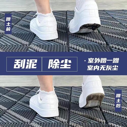 室外入户门垫拼接地垫商用防滑脚垫进门口除尘垫台阶地毯防水耐脏 - 图0