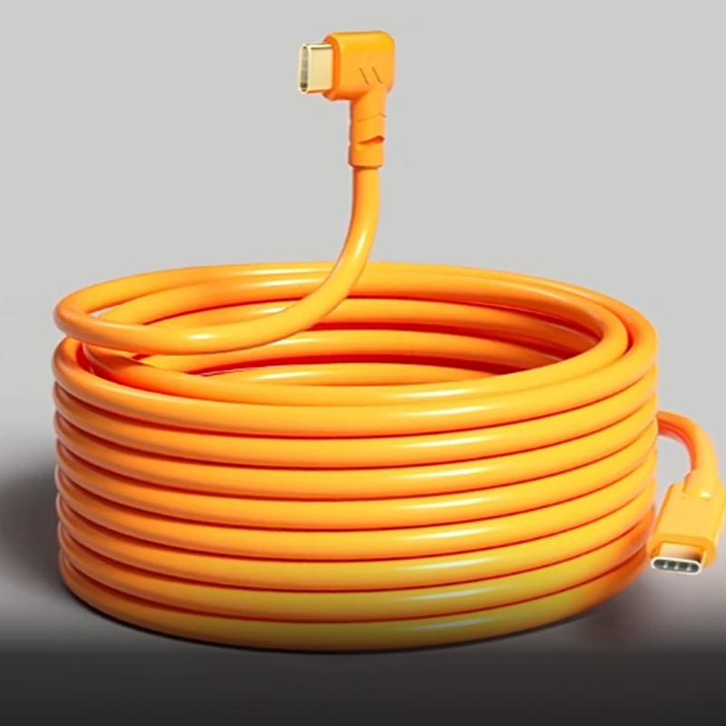 双type-c联机拍摄线适用于索尼a7m4/a7rm5/α7cr微单相机传输数据线富士xt5/xh-2佳能r5/r62接口直角高速 - 图1