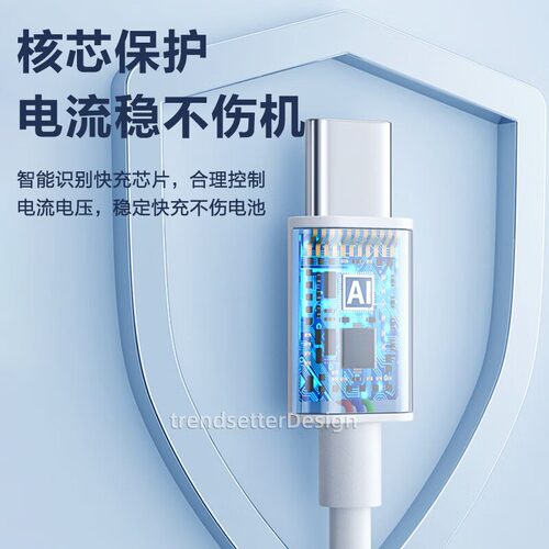 适用真我数据线240W充电线150W满级秒充GT5/GT Neo5/3超级快充双Type-c手机充电器线 - 图0