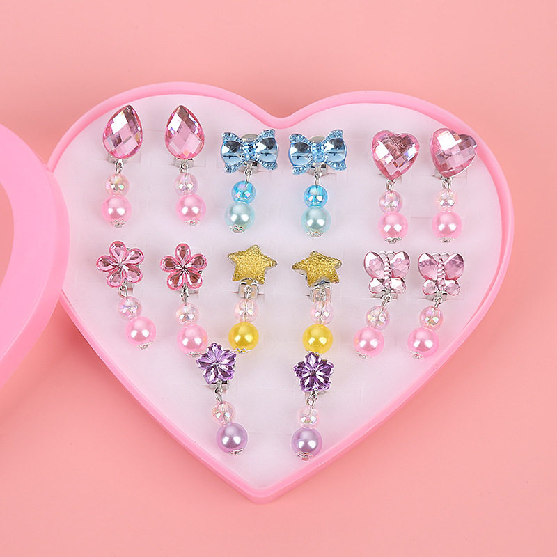 无耳洞宝宝公主可爱假耳环 天天特卖工厂店耳环