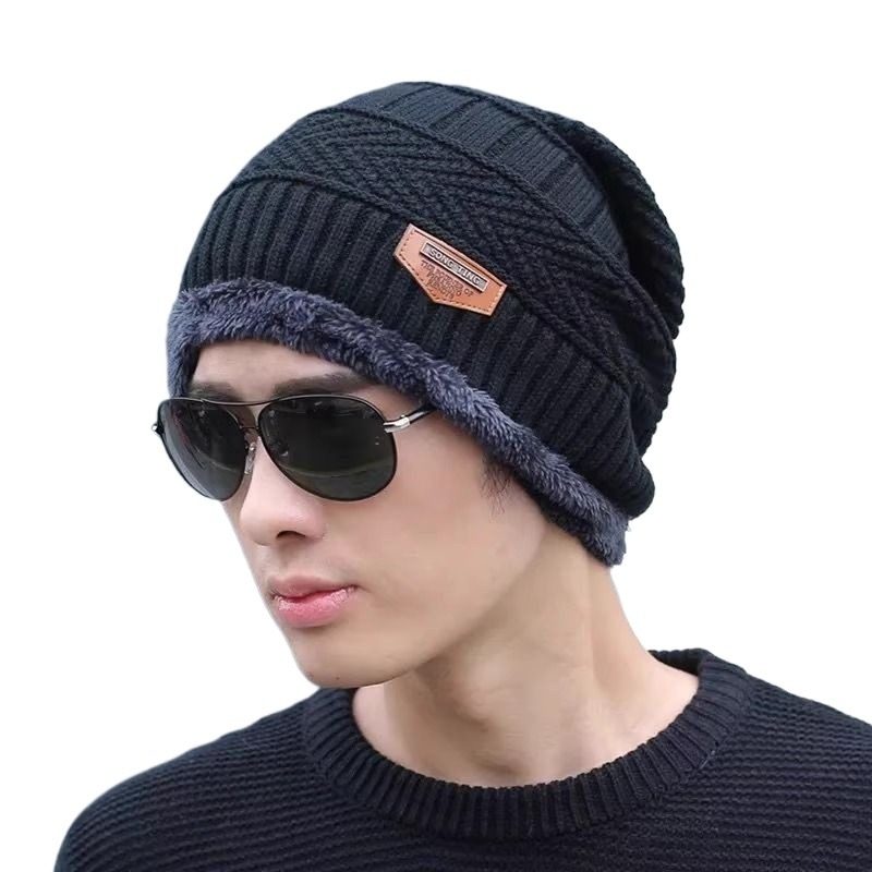 帽子男冬季加绒防寒加厚棉帽保暖冬天护颈脖防风帽针织毛线帽骑行,淘宝优惠券,粉丝福利购,淘宝优惠卷