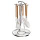 Kitchen rotary spatula rack drain rack spatula storage rack