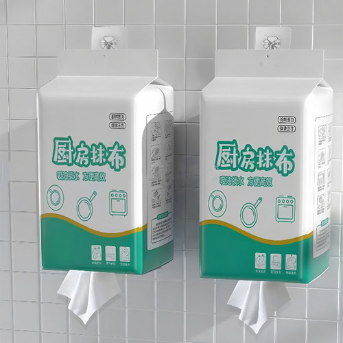 1包30抽悬挂式懒人抹布干湿两用清洁厨房一次性洗碗布吸水吸油 - 图1