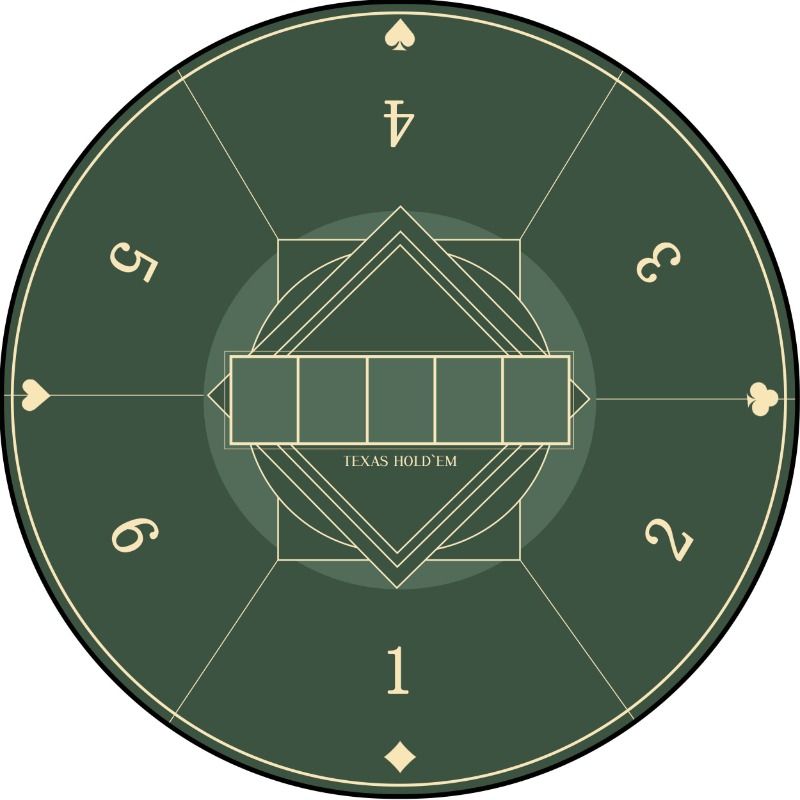 圆形桌布德州扑克专用桌垫德扑桌布垫打扑克牌桌面台布防滑裁剪-图3