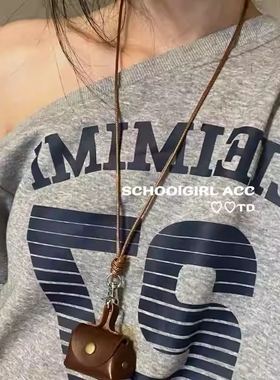 高级感原创自制 做旧金属波西米亚长款项链小众复古可调节毛衣链