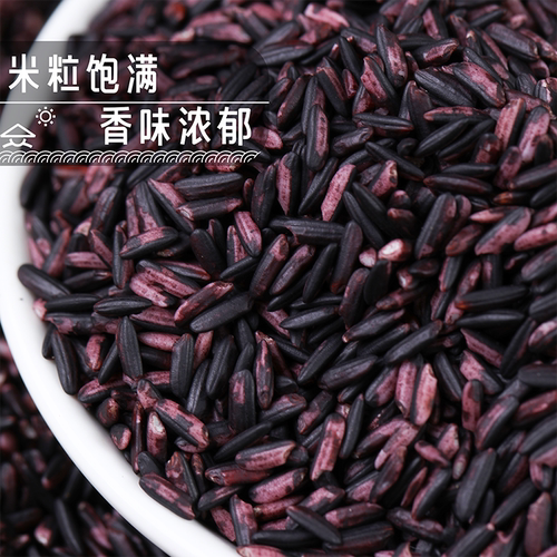 云农伯伯云南墨江紫米250g500g紫糯米批发黑米血糯米饭团 - 图1