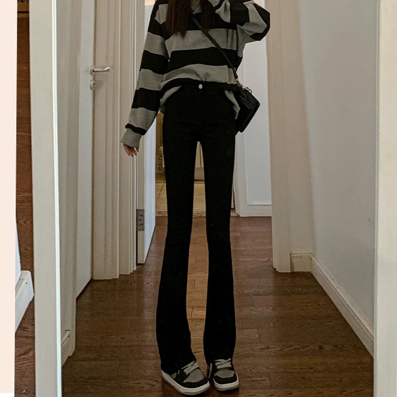 大码胖MM微喇牛仔裤女2025高腰显瘦喇叭裤复古蓝修身马蹄裤子加长,淘宝优惠券,粉丝福利购,淘宝优惠卷