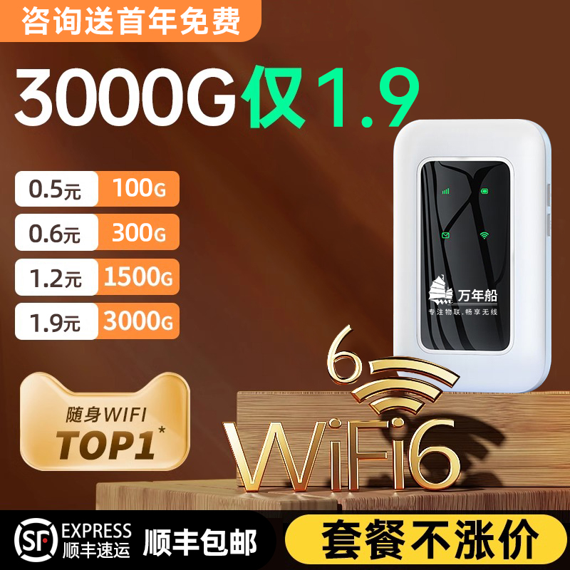 小扬哥推荐】5g随身wifi无线移动wi-fi纯流量上网卡托全国通用无线网络热点流量便携式路由器宽带车载wiif6-图1