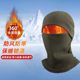 骑行保暖帽子头套防风面罩冬季摇粒绒脖套防冻滑雪头盔加绒黑色