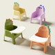 Silla de comedor para bebé engrosada, mesa de comedor para bebé, silla pequeña antideslizante para el hogar para niños, taburete con respaldo de plástico, posición sentada